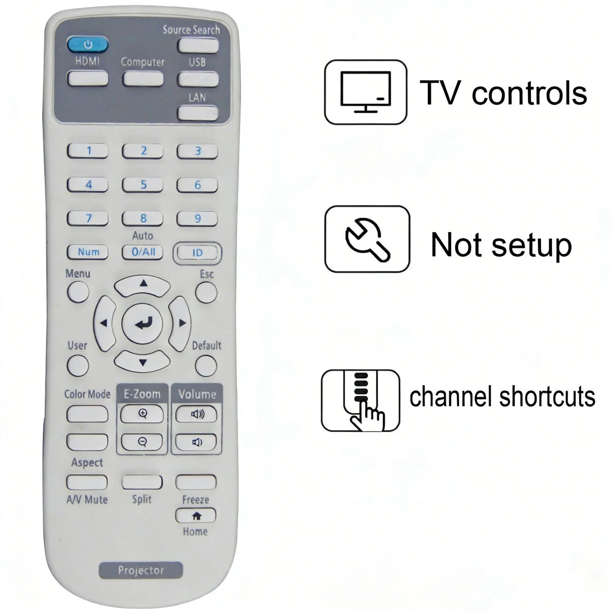 Projector Remote Control 219863500 ForEpson CB-X05 X39 W05 X
