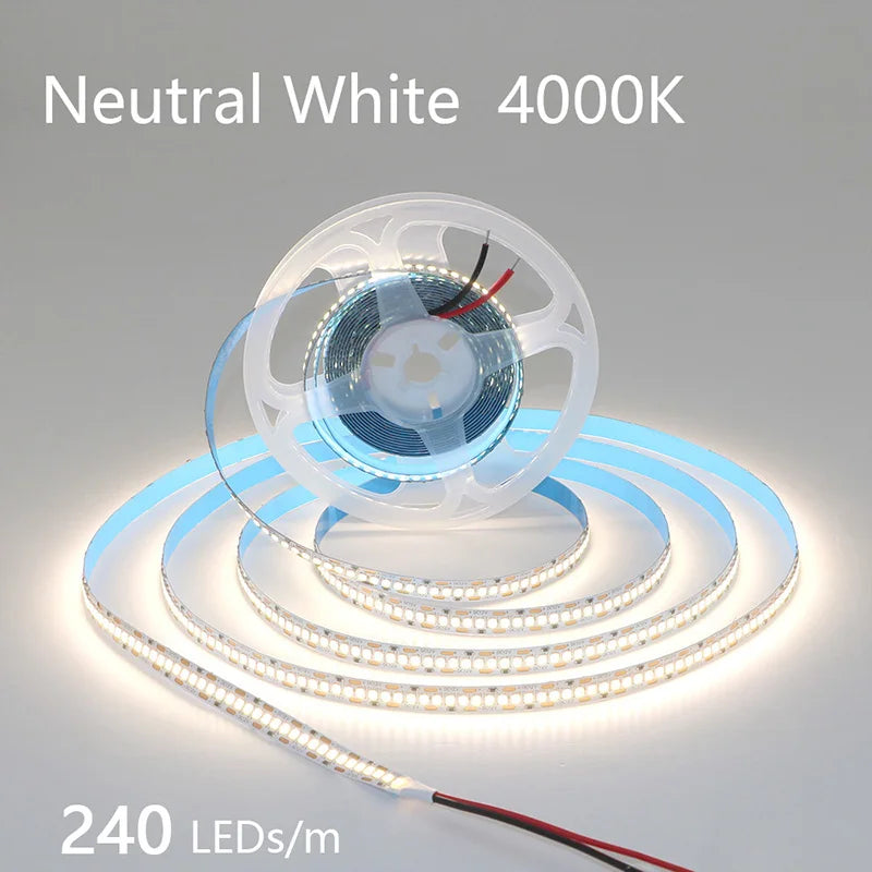 2835 5M 300 600 1200LEDs LED Strip DC12V 24V 120LEDs/m Home Waterproof IP65 Lamp Strip Flexible And Cuttable Soft Lamp Bar