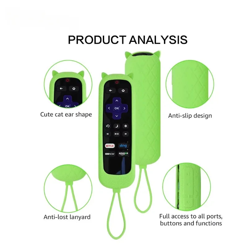 Silicone Remote Case for in Dark Anti-Slip Shockproof Cover 