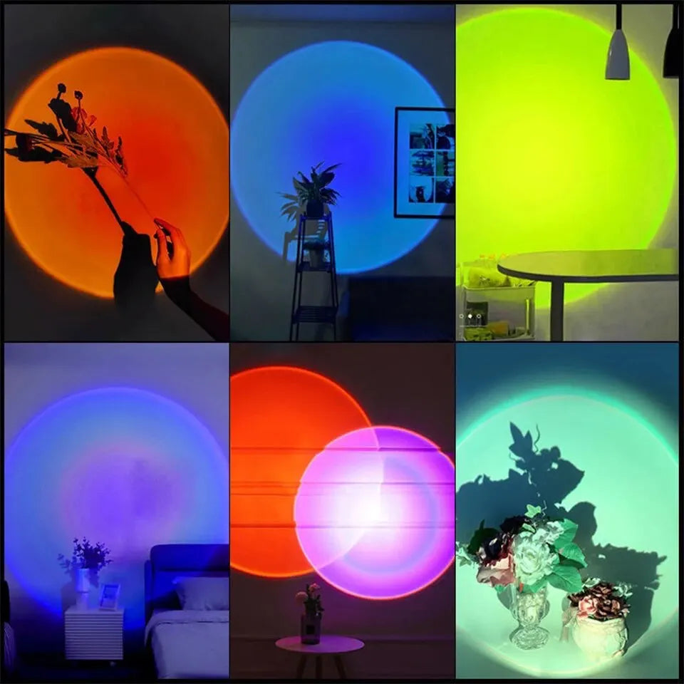 MeeToo USB Sunset Mood Lamp Led Projector Neon Night Light f