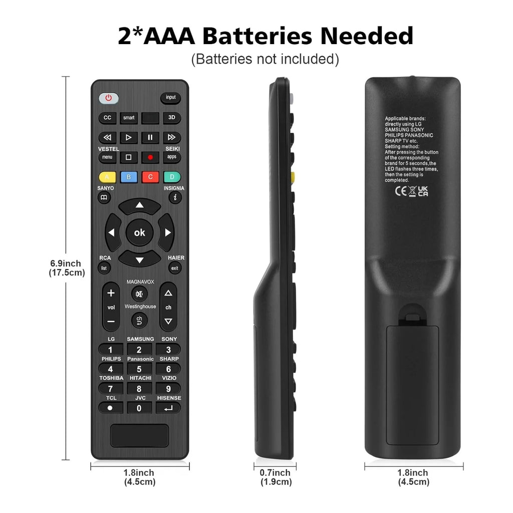 Universal G006 TV Remote Replacement Control for LG and Many
