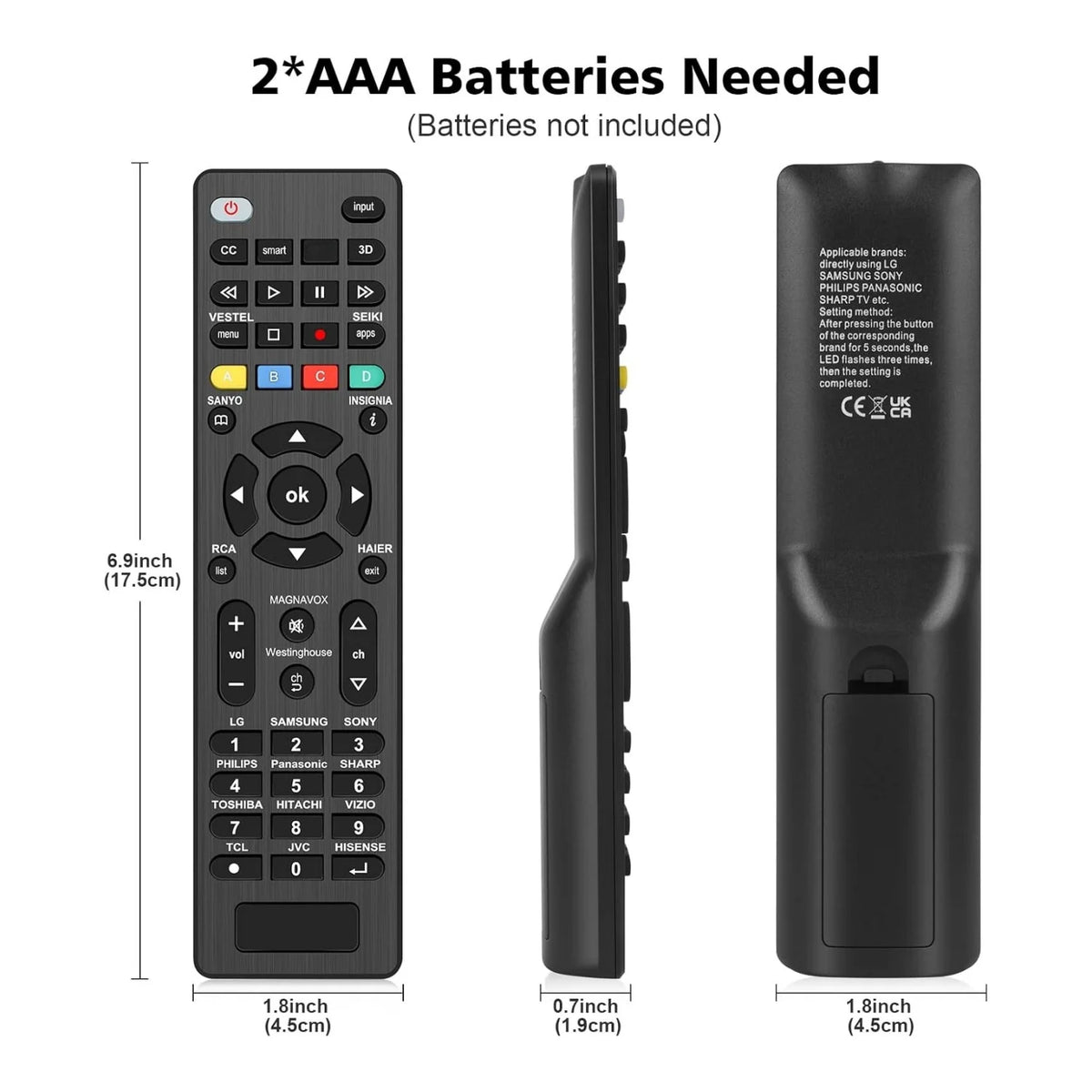Universal G006 TV Remote Replacement Control for LG and Many