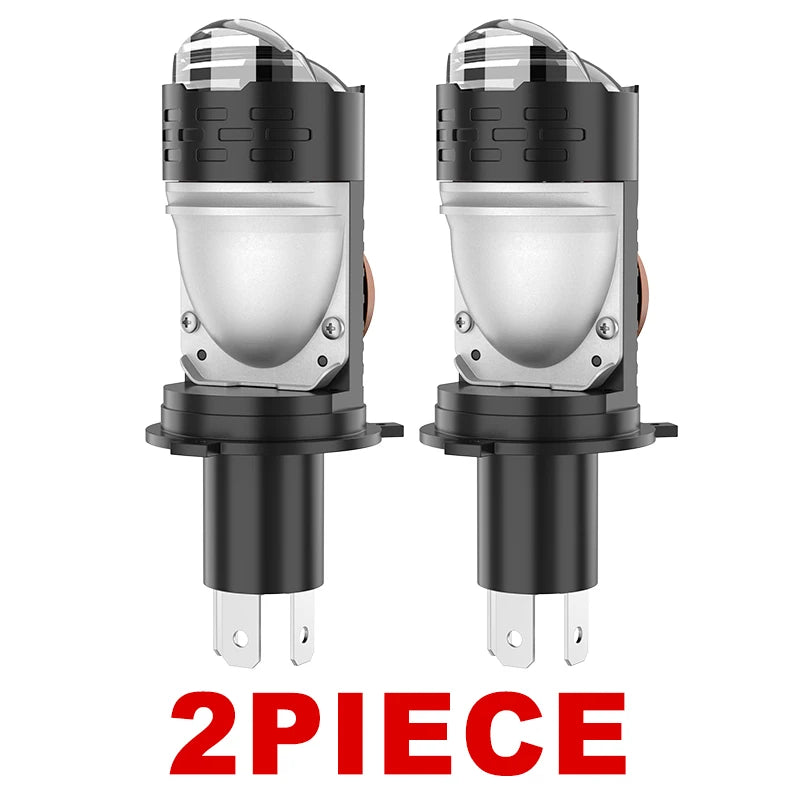 New Mini 1/2Pc Projector H4/9003/HB2 Lens LED Car Headlight Bulbs 9000000LM 2000W Canbus Turbo Auto Bulb H4 Hi/Low Beam Fog Lamp