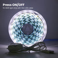 5V LED Strip Light with USB OFF/ON Switch SMD2835 60LEDs/m Waterproof Adhesive Tape TV Backlight White Warm Blue for Room Decor