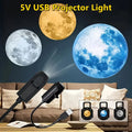 5V USB Projector Light Moon Earth Planet Night Light Switcha