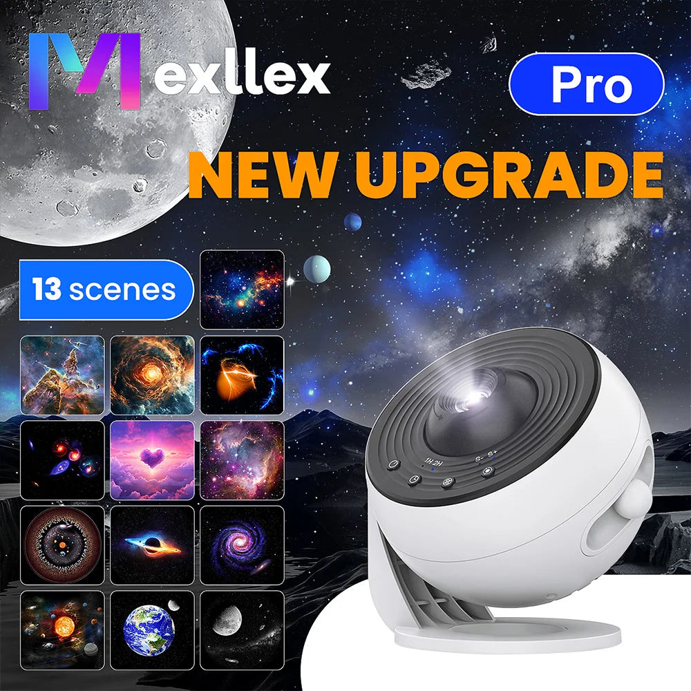 Upgrade 13 in 1 Starry Sky 4K HD Planetarium Galaxy Projecto