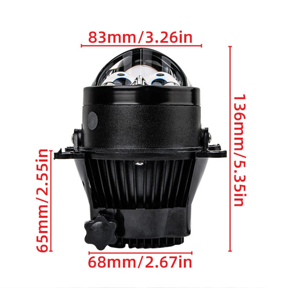 laser lens 3Inch biled Fog Light Hb3 9005 H8 H1 H11 car bi l