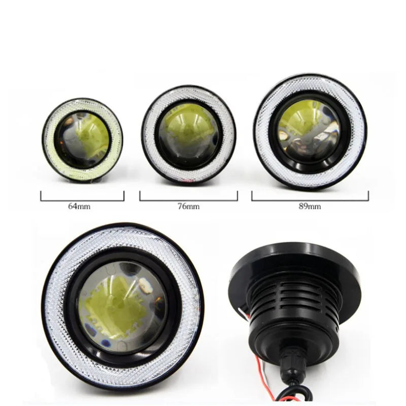 2.5 Inch Angel Eyes Halo Ring 12V Auto Modified Car LED Fog 