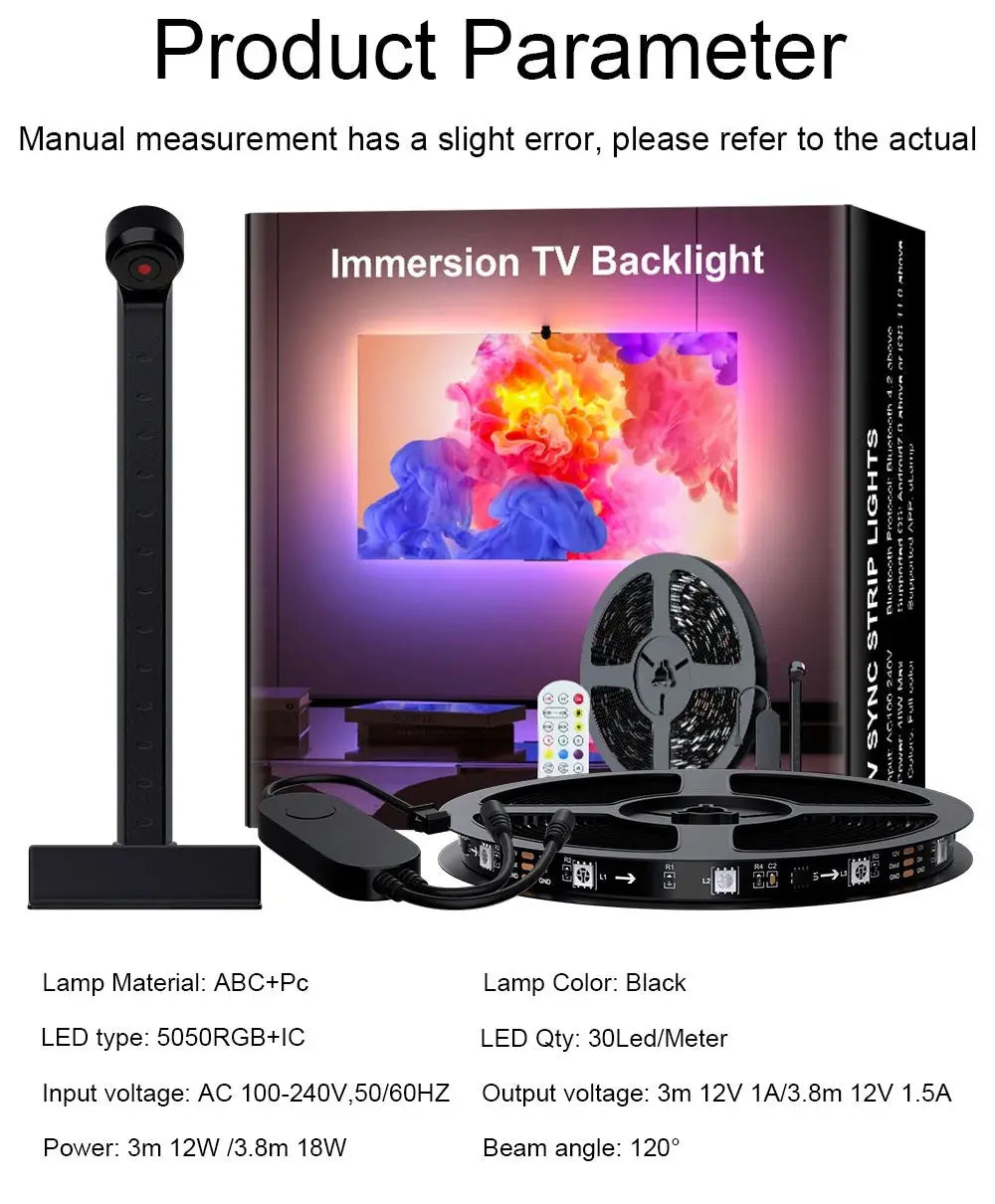 TV LED Backlight With Camera Ambient Strip Light Immersion Led Color Strip TV SYNC backlingt Tape Led Rgb Camera TV LED Rgb
