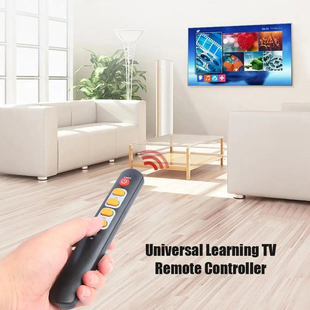 Copy IR Remote for TV STB DVD VCR Universal 6 Big Button Lea
