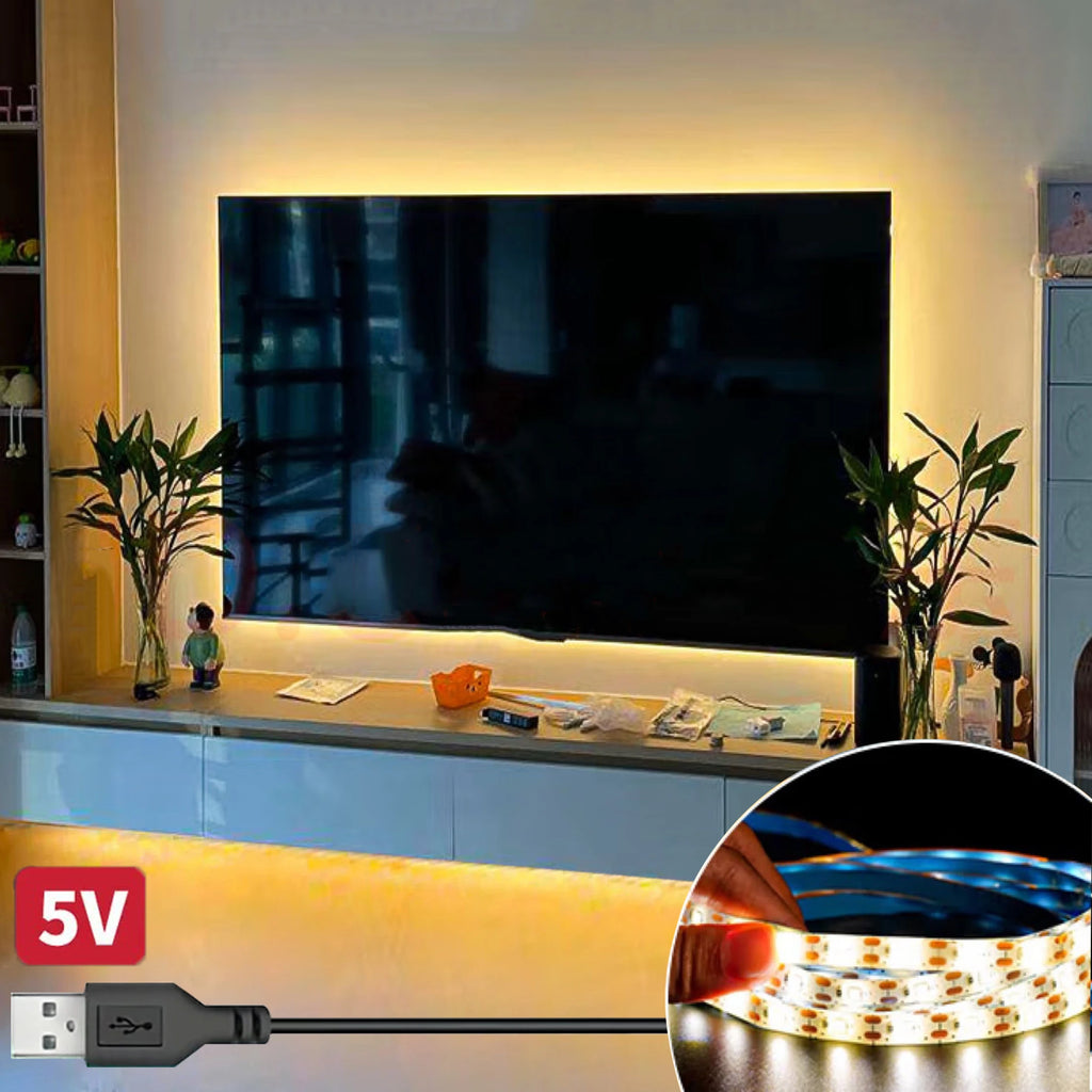 DC 5V USB LED Lights Strips 2835 White Warm White Strip LED 