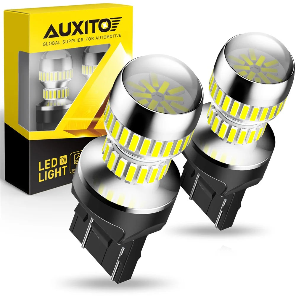 AUXITO 2Pcs 7443 W21/5W T20 LED Bulb Lights With HD Projecto