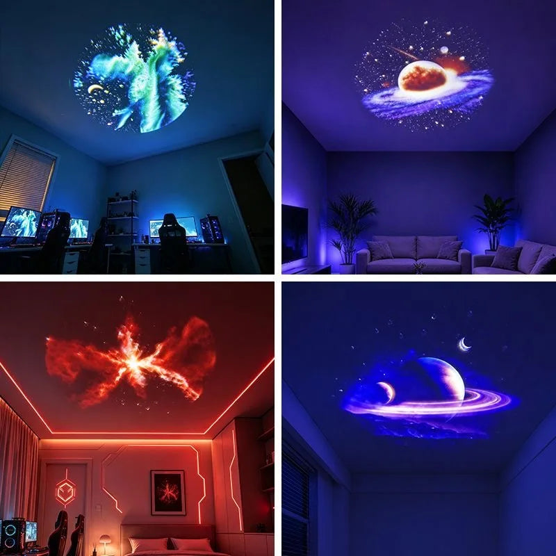 Starry Sky Light USB Plug in 360 Rotating Projector Night Li