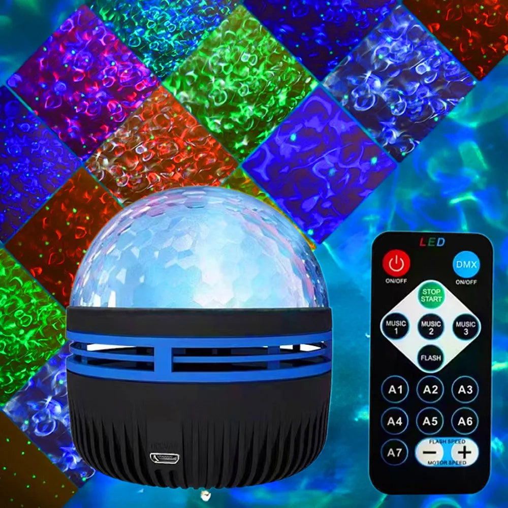 USB Galaxy Projector Aurora 5V Night Light 360 Rotating GB C