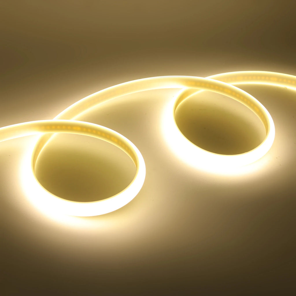 110V 220V COB LED Strip RA90 Super Bright 288LEDs/m Flexible Tape Waterproof LED Strip with Switch and Plug Home Garden Decor