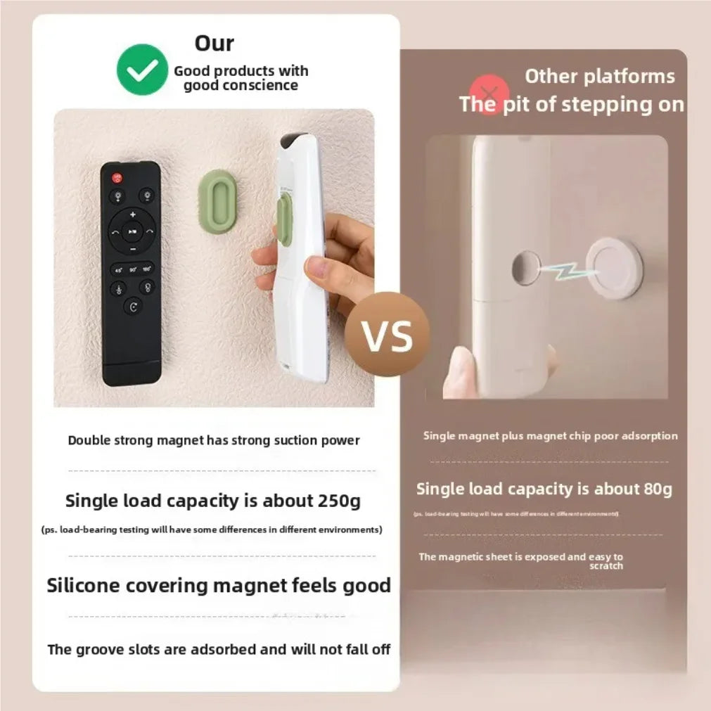 Magnetic Remote Control Holder Strong Self-Adhesive Wall Mou
