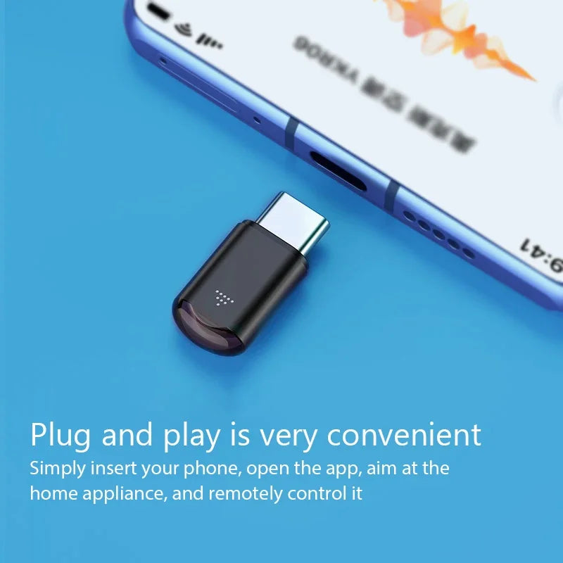 Mini Adapter USB Type C Smart IR Remote Control Phone APP In