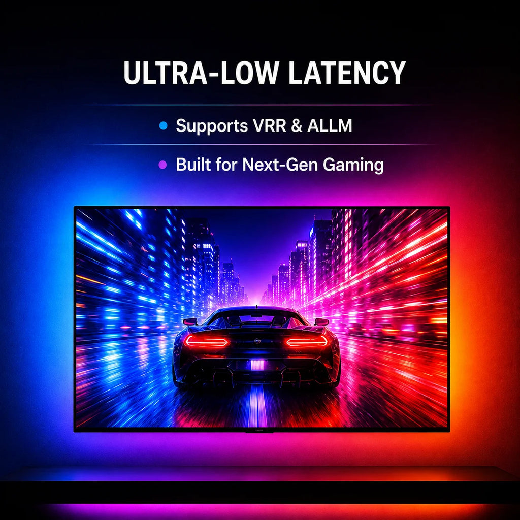 WACUAAO HDMI 2.1 TV Sync Box Backlight Kit for Immersive Hom