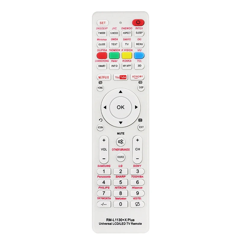 Universal RM-L1130+X Replacement Remote Control For All Brand Television TV RM-L113+12 RM-L1130+8