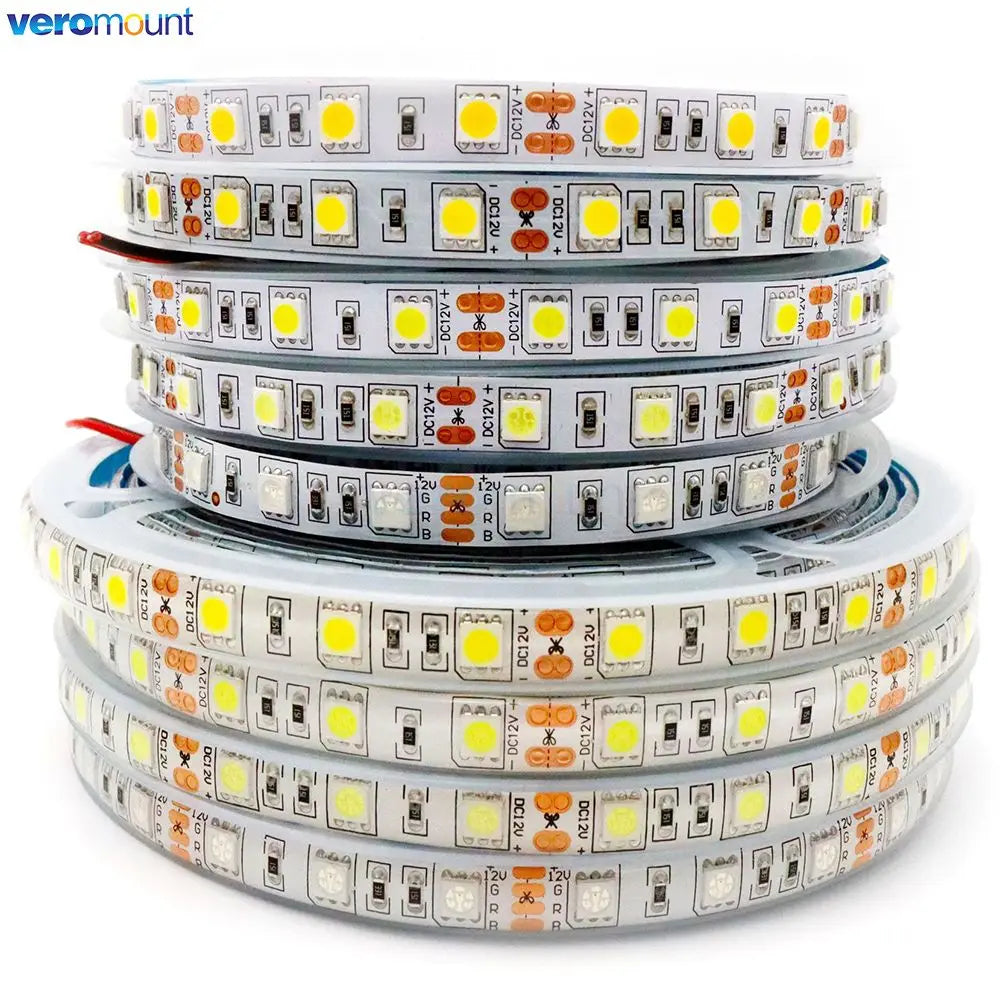 5m DC5V 12V 24V SMD 5050 LED Strip Light TV Backlight IP20 I
