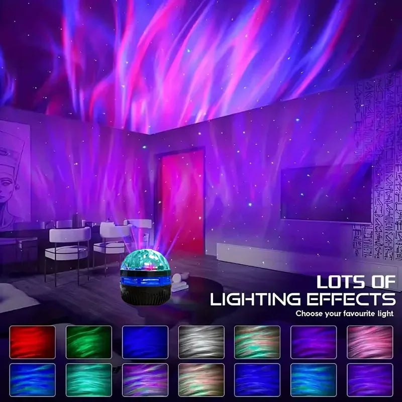 LED Water Ripple Projector Light Atmosphere Rotating Project