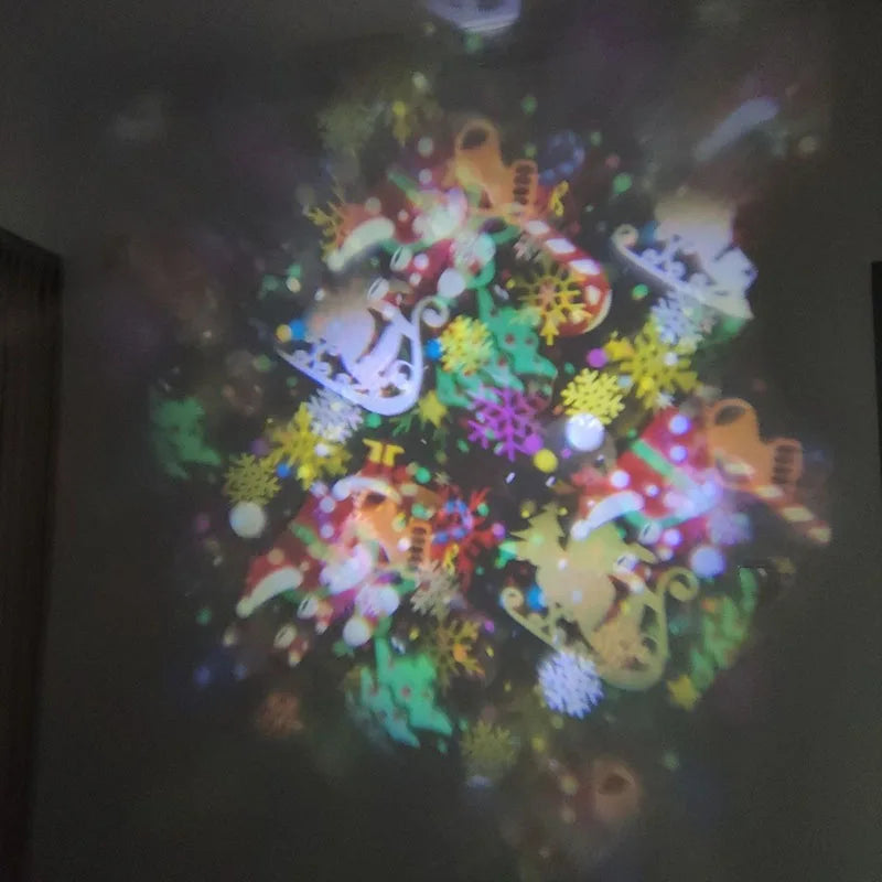 Ocean Kids Night Light LED Christmas Dynamic Snowflake Proje
