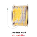 AC 220V IP67 Waterproof COB LED Strip Light Dimmable 5M 10M 20M 30M 40M 50M 100M High Bright LED Ribbon For Outdoor Stair Decor