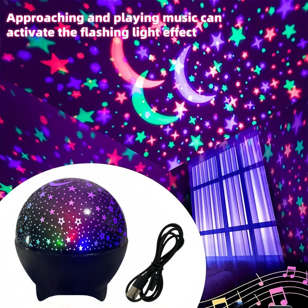 RGB Night Lights LED Projector Light Starry Moon Galaxy Proj
