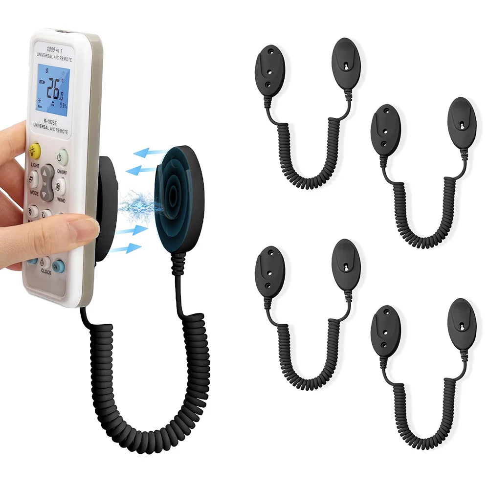 Magnetic Remote Control 1/2PCS Holder with Spring Ropes Anti