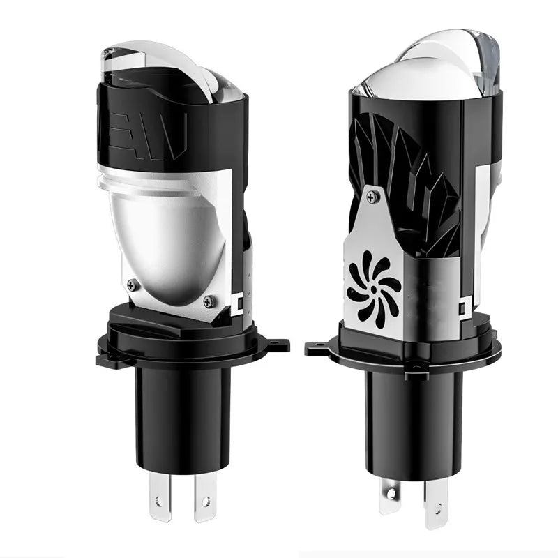 H4 Bi LED Mini Projector Lens LED Car Headlight Bulb 20000LM