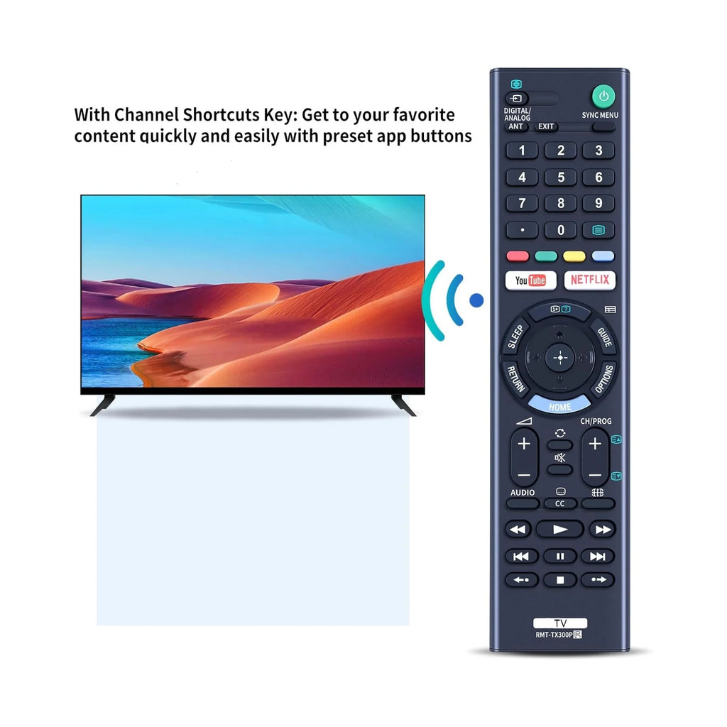 New RMT-TX300P Replaced Remote Fit for Sony BRAVIA 4K TV RMT