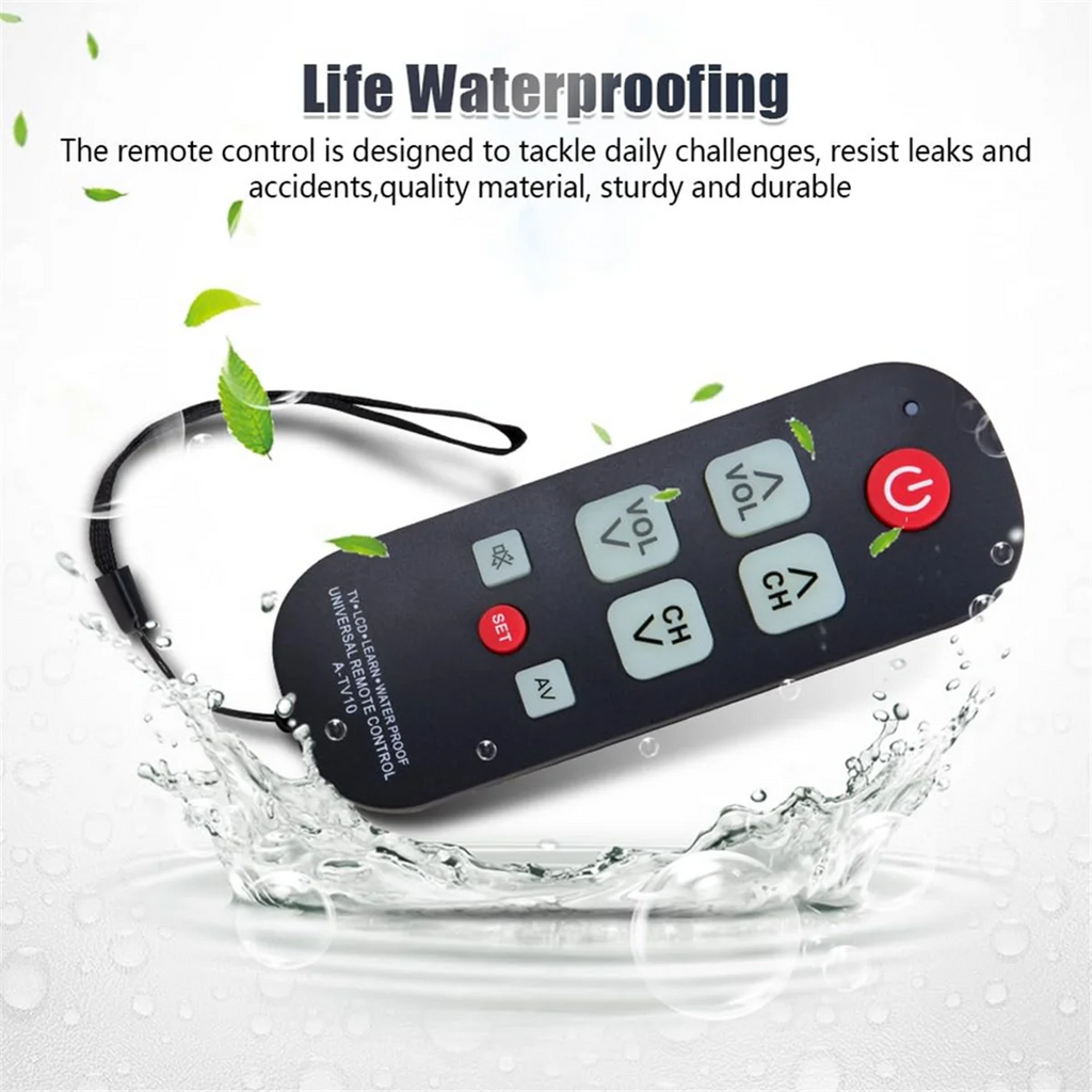 A73E-A-TV10 TV Remote for Seniors Universal Controller Simpl