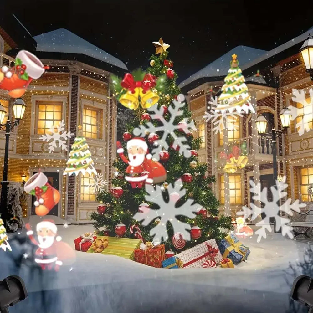 16 Pattern Christmas Projector Lights Outdoor/Indoor Holiday