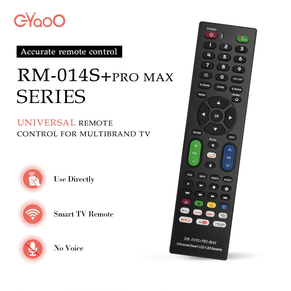 Universal TV Remote Control RM-014S+ Compatible With Any Bra