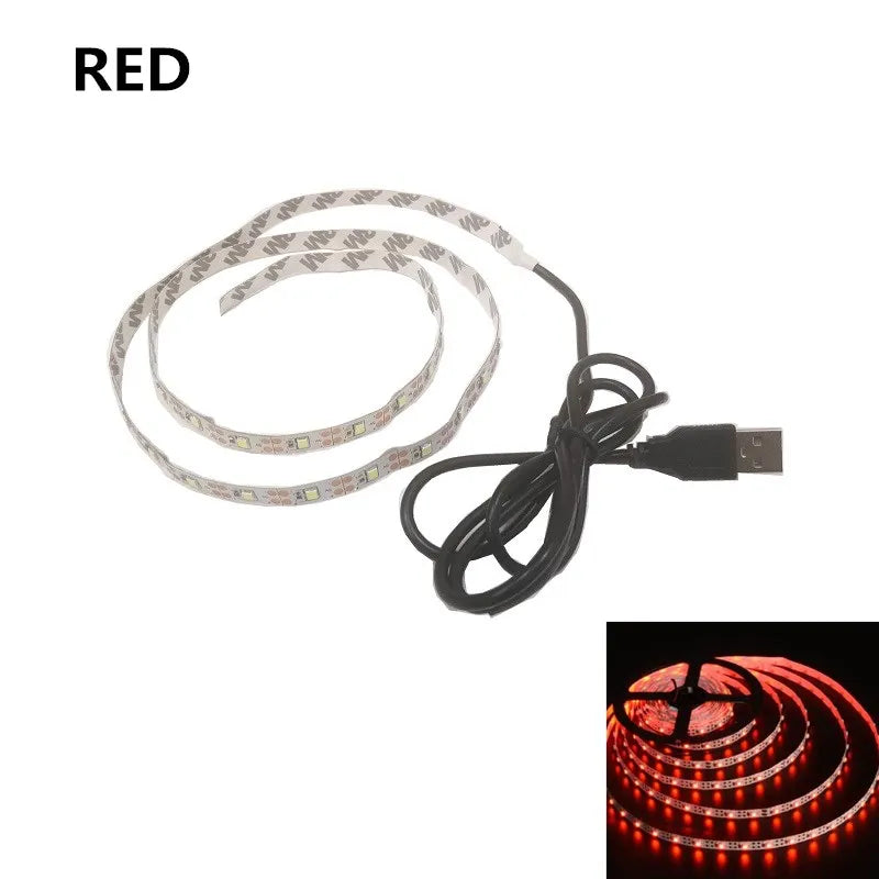 USB LED Strip Bra A Wall 5V IP65 Wall Lamp False Wall Luminaire Lamp Waterproof Ceiling Room Bathroom Light 50cm 1m 2m 3m 4m 5m