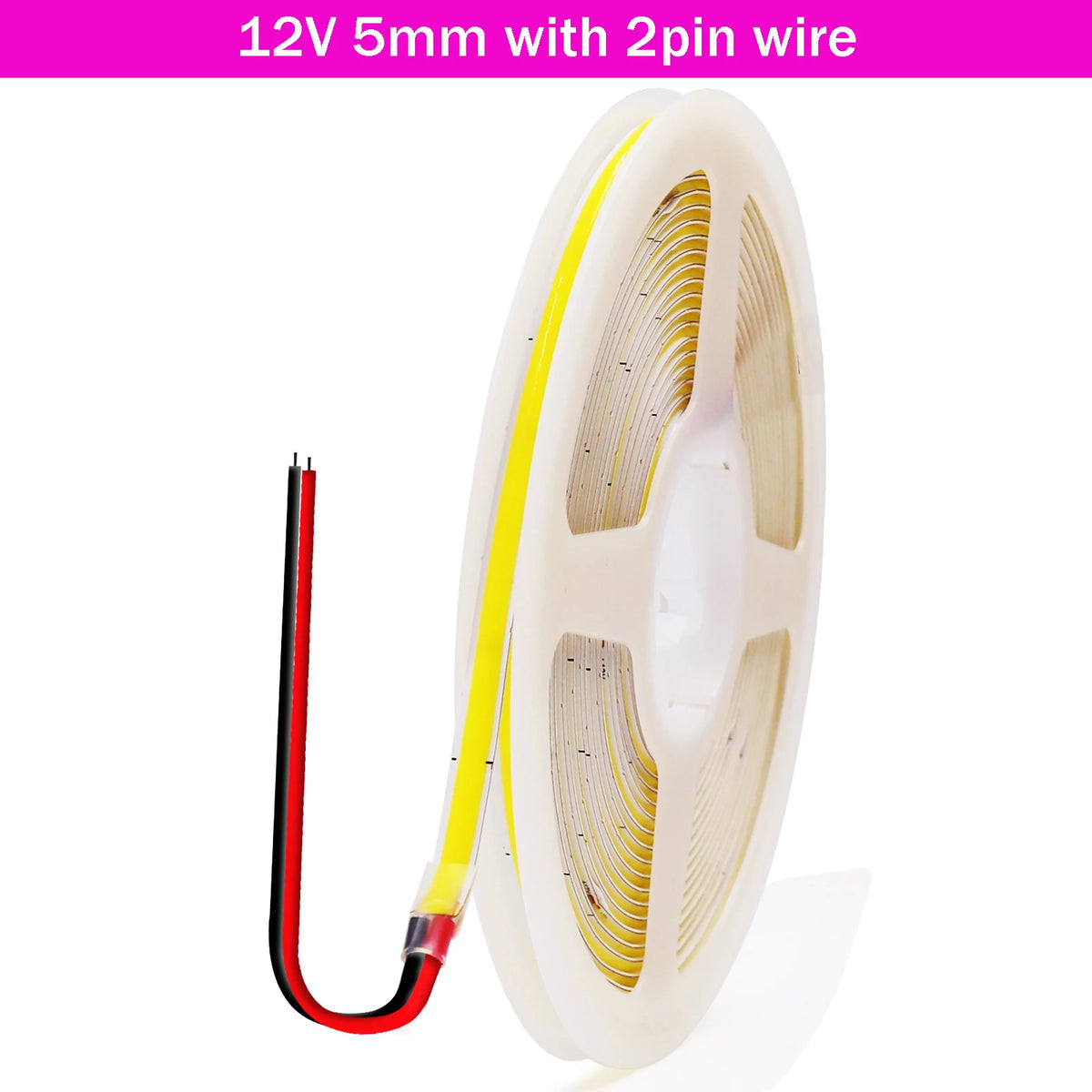 DC5V USB COB LED Strip 3mm 5mm 8mm Width 12V 320LEDs Flexible LED Strip Light with Adhesive High Density Linear Lighting