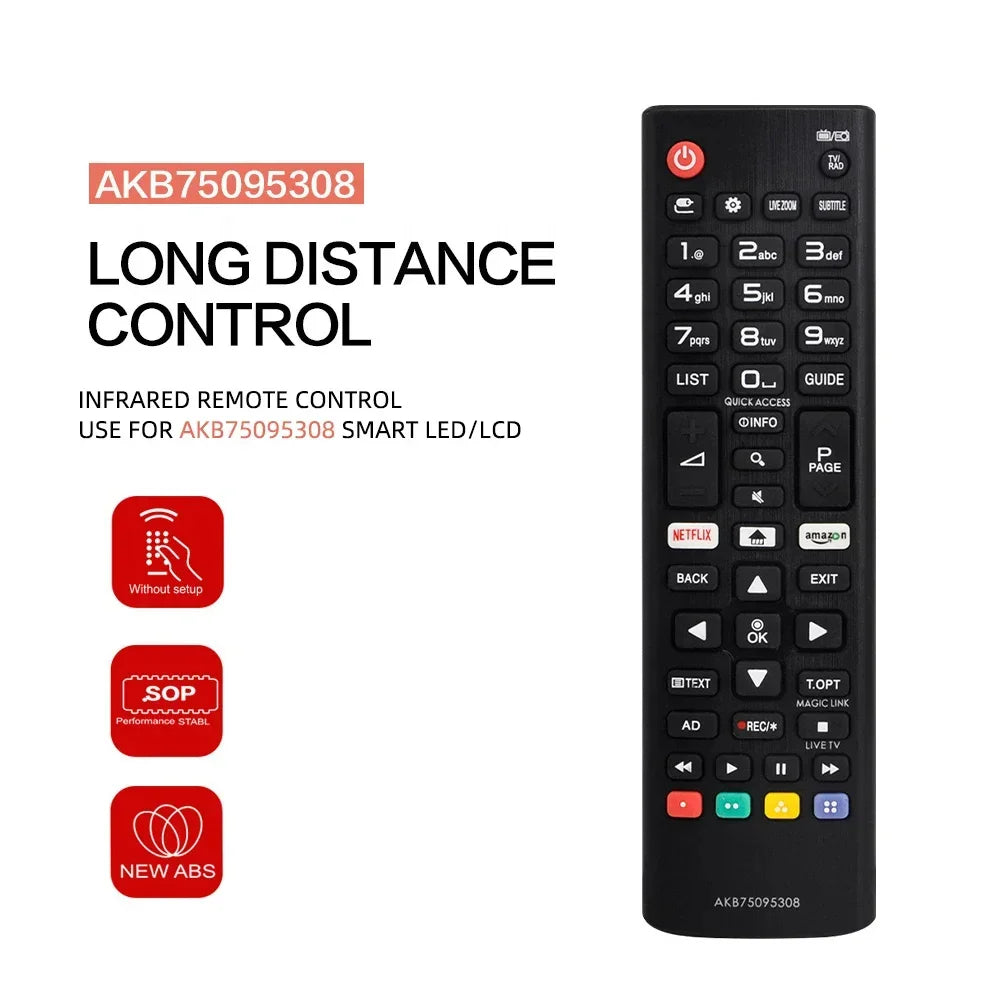 NEW High Quality ABS TV Remote Control Kit Universal Remote 