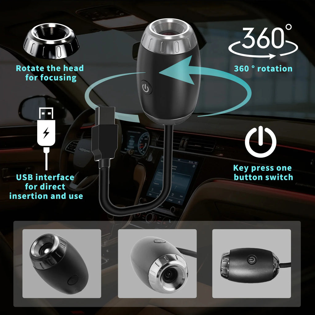 Galaxy Projector USB Night Light Car Mood Lights LED Starry 