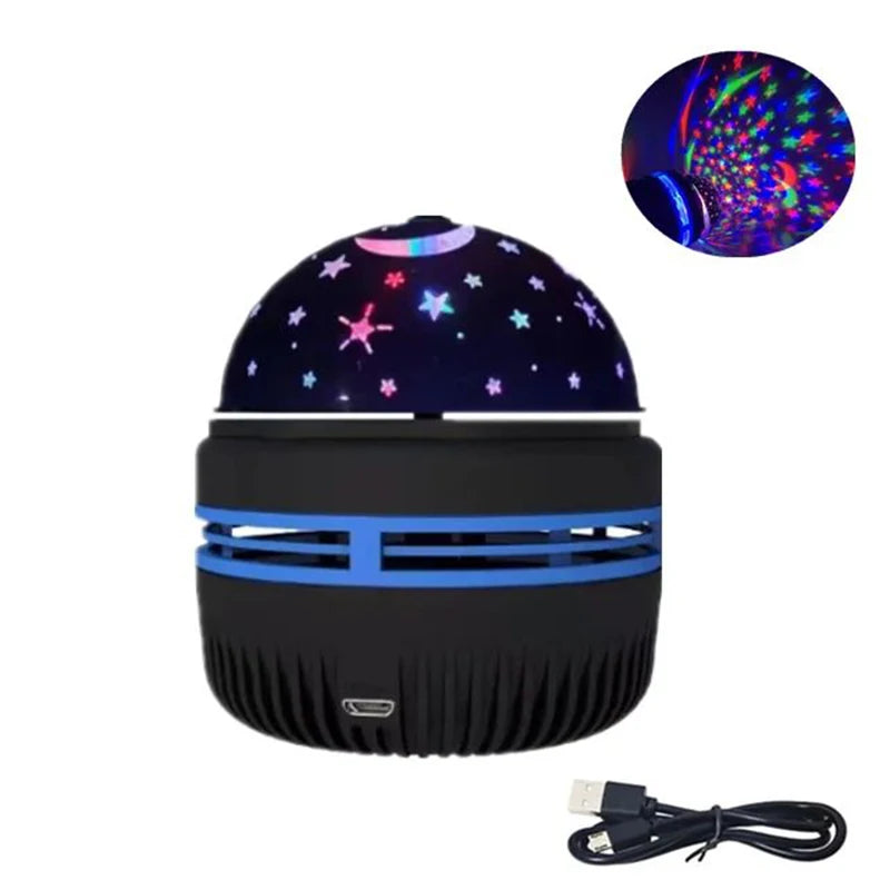 7 Modes RGB Night Lights LED Projector Light Starry Moon Projection Lamp 5V USB for Kids Present Christmas Gift Room Decorations