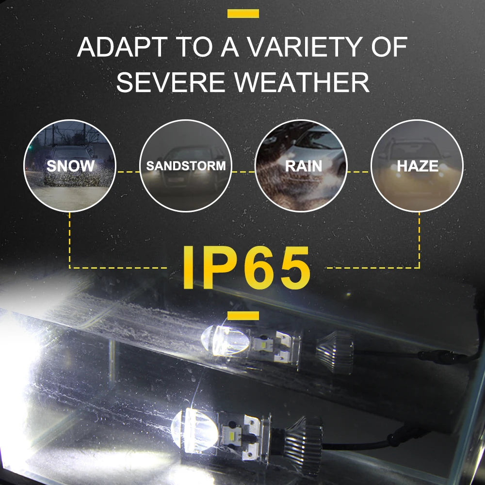 120W Y7S Lamp H4 LED Mini Projector Lens 3000K+4300K+6000K A