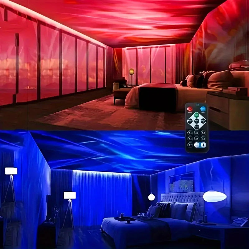USB LED Night Light Starry Sky Projector Lamp Aurora DC 5V R