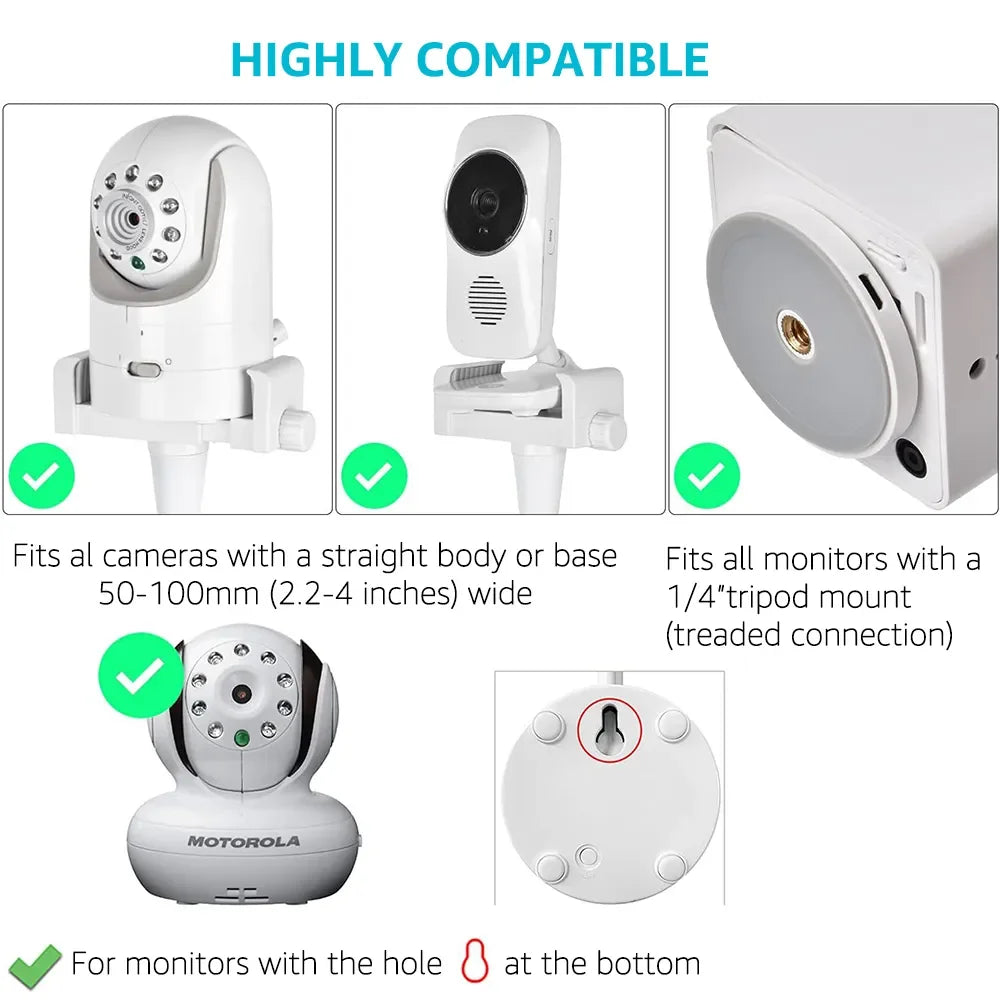 Universal Baby Monitor Holder Flexible Twisting Bracket Webc
