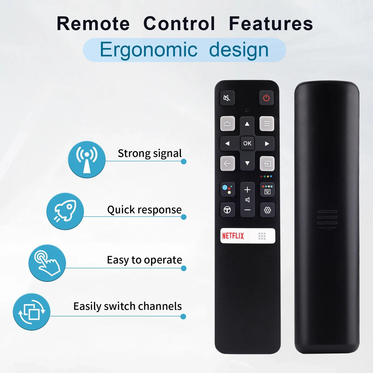 Replacement Remote Control RC802V FMR1 for Fortcl TV 65P8S 4