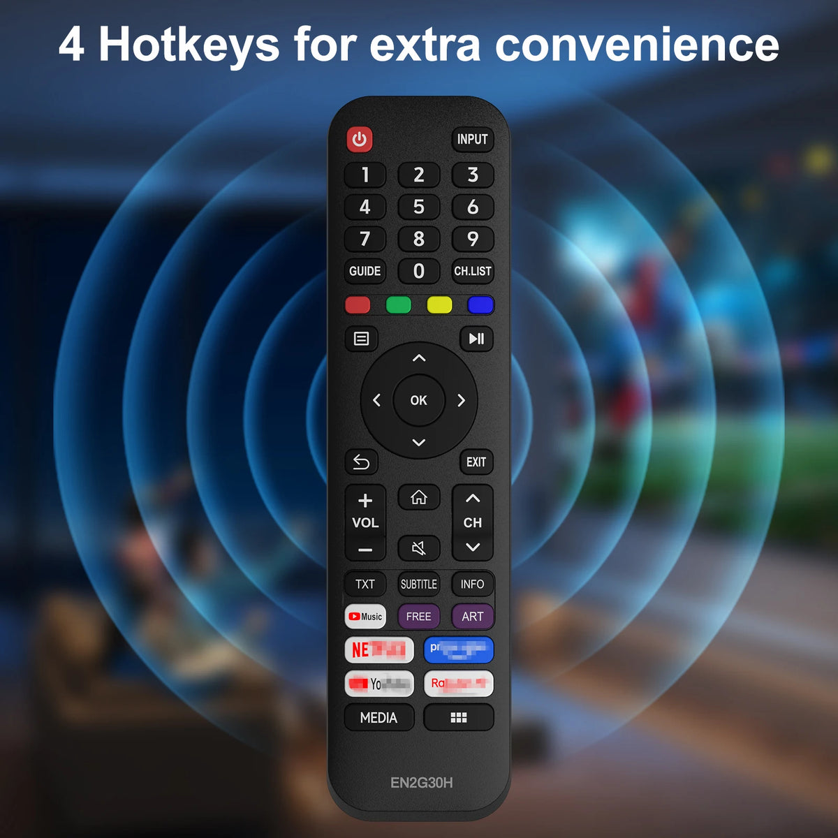 Universal Remote Control For Hisense LED 1080P Smart TVs/4K 
