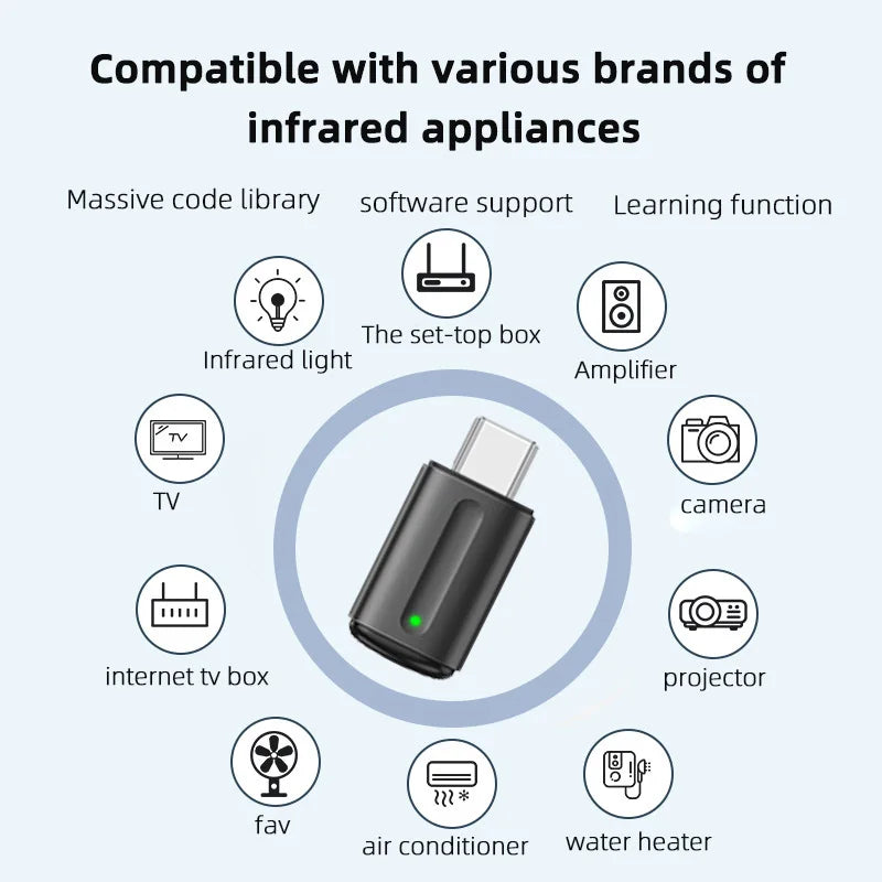 Smart Infrared Remote Control Type C IR Blasters Phone APP C