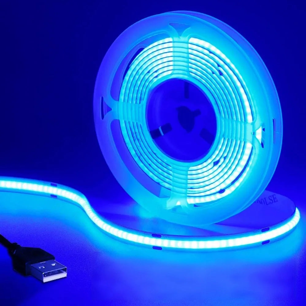 DC 5V LED COB Strip Light USB High Density Linear Lighting 3