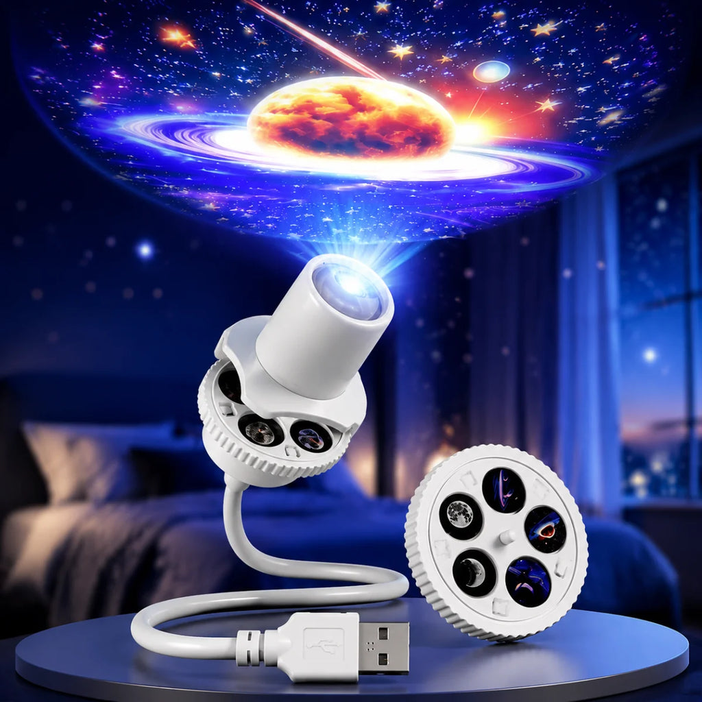 Starry Sky Light USB Plug in 360 Rotating Projector Night Li