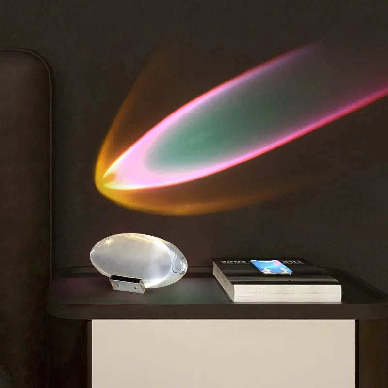 Table Lamp Led Crystal Eye Of The Sky Italian Designer Bedsi