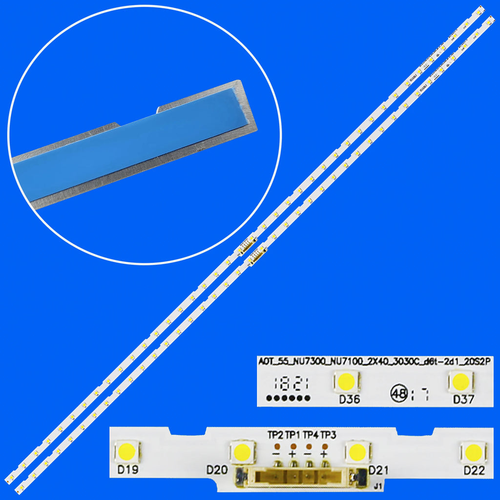 LED Backlight Strip for 55NU7100 UN55RU7100 UE55NU7100 UE55N