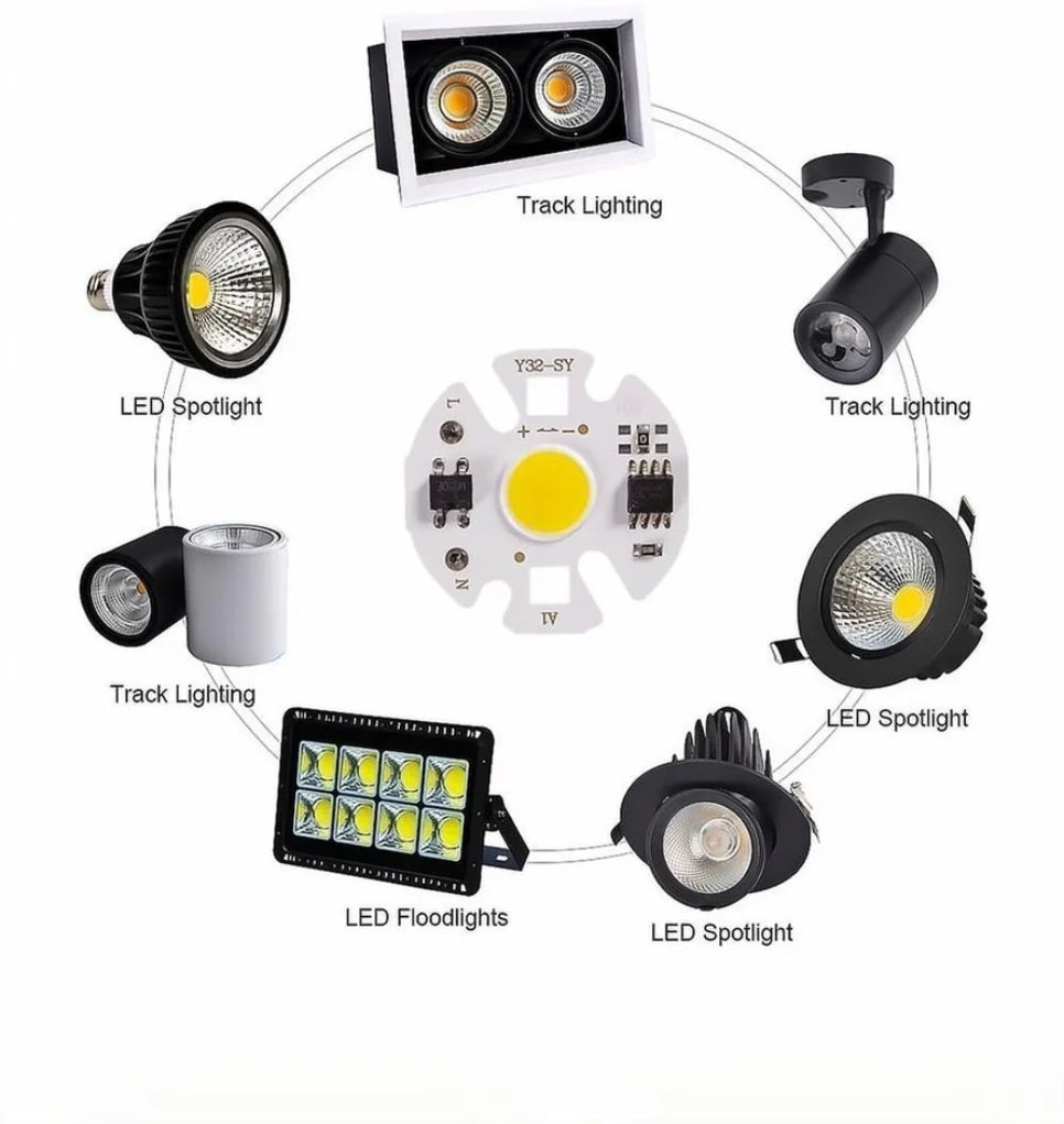 Y32 COB LED Chip Lamp Matrix 3W 5W 7W 9W 12W AC 220V For Flo
